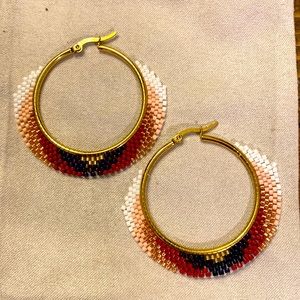 Womens fashion hoop earrings